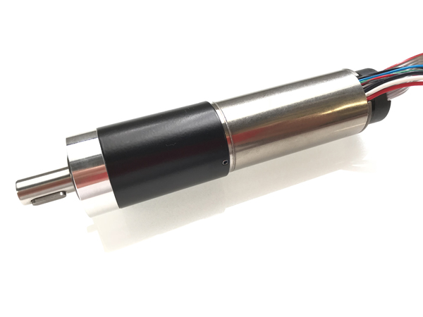 Pictured here is a highly customised brushless DC motor developed for special aerospace applications